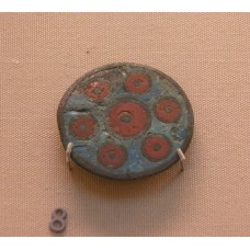 Brooch, seven circle dots, six-point disc, sun disc